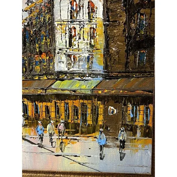 French Impressionism Original Signed Marvin 8 X 10" Canvas Oil Painting